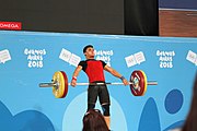 Deutsch: Gewichtheben bei den Olympischen Jugendspielen 2018; Tag 2, 10. Oktober 2018; Jungen 62 kg English: Weightlifting at the 2018 Summer Youth Olympics at 8 October 2018 – Boys' 62 kg