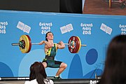 Deutsch: Gewichtheben bei den Olympischen Jugendspielen 2018; Tag 2, 10. Oktober 2018; Jungen 62 kg English: Weightlifting at the 2018 Summer Youth Olympics at 8 October 2018 – Boys' 62 kg