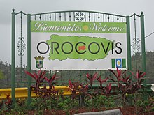 Welcome to Orocovis sign Welcome to Orocovis sign at a lookout in Orocovis, Puerto Rico.jpg