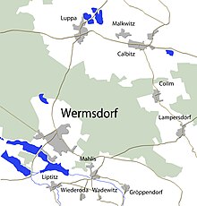 Wermsdorf and its sub-districts 2011 Wermsdorf und seine Ortsteile.jpg