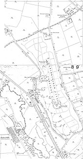 1903 Ordnance Survey map; the location of the hospital is shown in the top right corner. Witton Cemetery OS 25 inch 1903.jpg