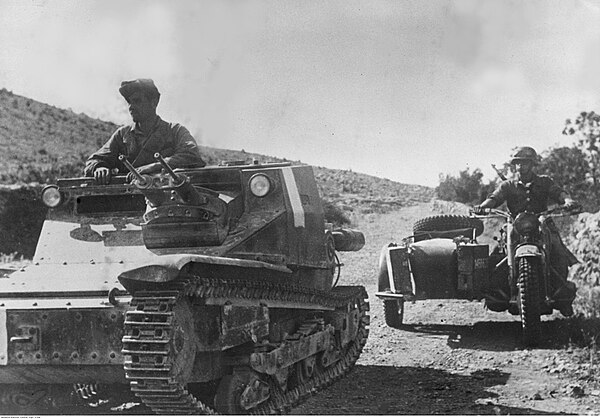 Italian L3/35 in the Balkans, August 1943.