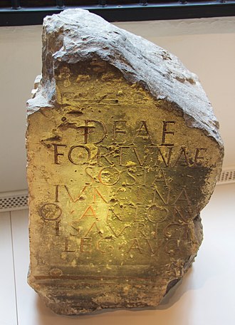 The altar on display in the Yorkshire Museum Yorkshire Museum - Fortuna 2.jpg