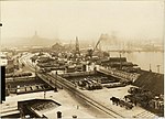 Yttre och Inre Järnvågsbron på ett foto från ca 1915 av Anna Backlund.