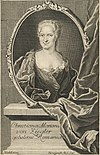 Christiana Mariana von Ziegler. Kupferstich von Martin Bernigeroth, 1728.