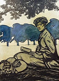 (Albi) Femme Assise dans un parc - Maxime Dethomas - Musée Toulouse-Lautrec.jpg
