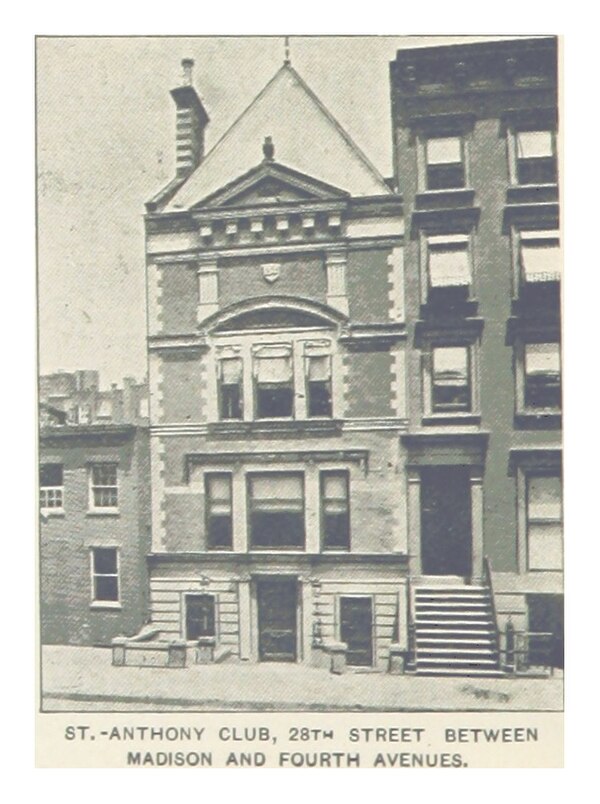 1879 Alpha chapter house and St. Anthony Club of New York
