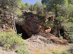 Mineneingänge im Lavreotiki UNESCO Global Geopark in Griechenland