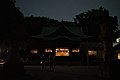 夜の師岡熊野神社本殿