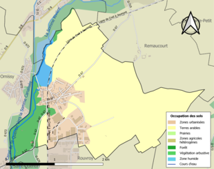 Mappa a colori che mostra l'uso del suolo.