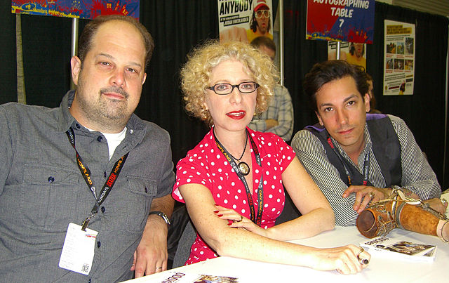 From left to right: Mike Zohn, Evan Michelson and Ryan Matthew Cohn at the 2011 New York Comic Con.