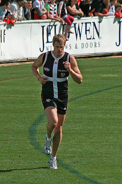 Riewoldt at training prior to the 2009 AFL Grand Final