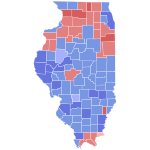 1932 Illinois gubernatorial election results map by county.svg