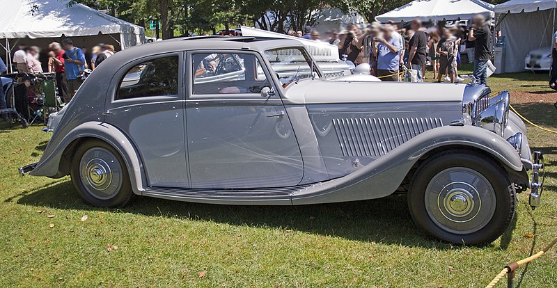 File:1935 Bentley 3½-litre Rippon Bros. Aero Sports Saloon.jpg
