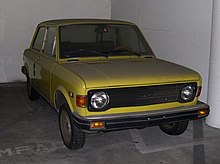 La Fiat 128 berline en version destinée aux États-Unis