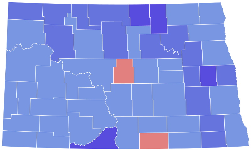 File:1992 United States Senate election in North Dakota results map by county.svg