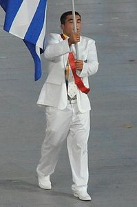 Jeux Olympiques d'été de 2008 - Cérémonie d'ouverture - Ilias Iliadis (rognée) .jpg