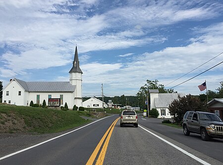 2016-07-07 17 37 16 View east along U.S. Route 50 (Northwestern Pike) between Tannery Road and Cold Stream Road in Capon Bridge, Hampshire County, West Virginia.jpg