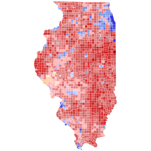 2018 Illinois gubernatorial election results map by Township.svg