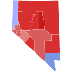 2018 United States Senate election in Nevada results map by county.svg