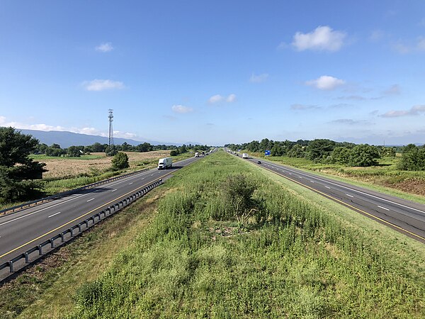 I-81 southbound in Shenandoah County