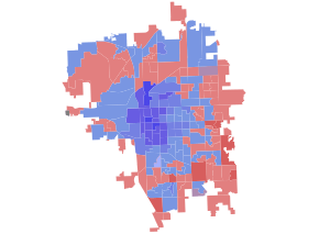 2019 Lincoln mayoral election by precinct.svg