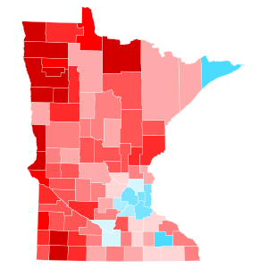 2022 Minnesota attorney general election trend map by county.svg