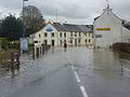 L'Aulne en crue : inondation du 7 février 2014 à Pont-Coblant (en Pleyben) 2