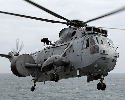 A Sea King AEW 2 Helicopter of 849 Squadron