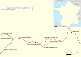 Voir la carte de la ligne.