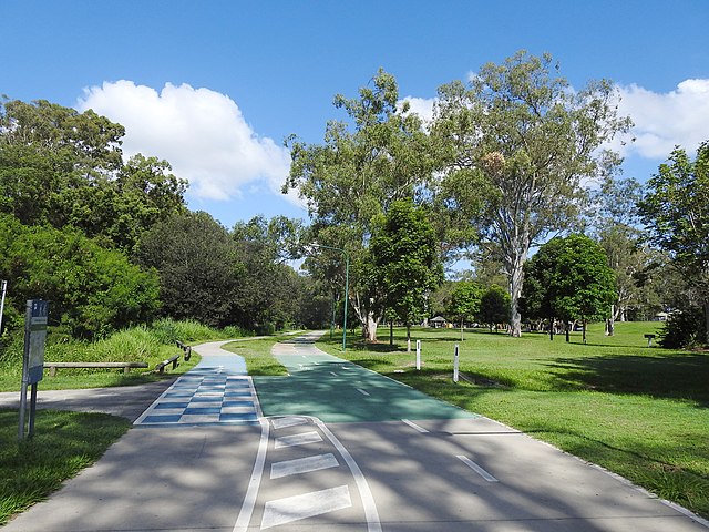 Bicycle and pedestrian paths, Kalinga Park, Kalinga (2021)
