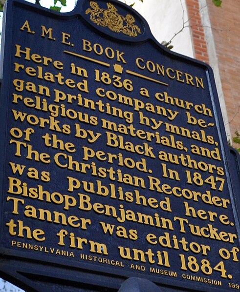 File:A M E Book Concern Historical Marker 631 Pine St Philadelphia PA (DSC 3438) (cropped).jpg
