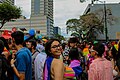 File:A woman on Pride march.jpg