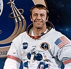 Alan Shepard, commander of Apollo 14