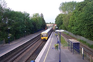 <span class="mw-page-title-main">Aldermaston railway station</span> Railway station serving the village of Aldermaston, Berkshire, England