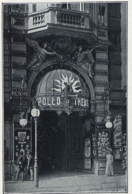 Apollo Theater Eingang im Jahr 1900