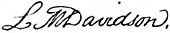 signature de Lucretia Maria Davidson