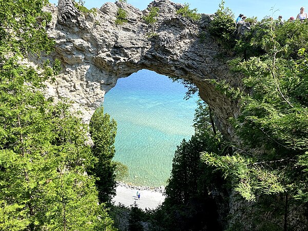 Image: Arch Rock at Mackinac Island