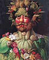 Giuseppe Arcimboldo, Portrait de Rodolphe II de Habsbourg en costume de Vertumne, 1590.