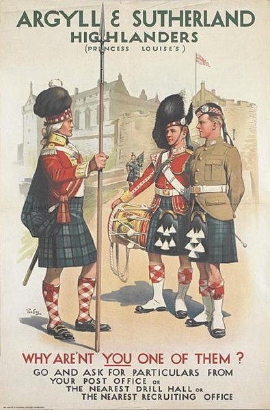 File:Argyll & Sutherland Highlanders recruiting poster 1914.jpg