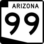 Arizona State Route 99 road sign