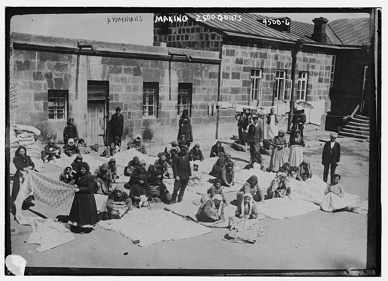 File:Armenians making 2500 quilts LOC 25158231332.jpg