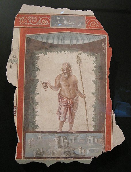 File:Arte romana, affresco staccato con un satiro, 1-75.JPG