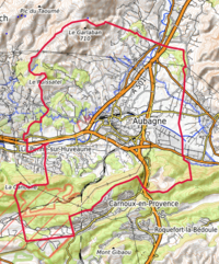 Aubagne: Géographie, Urbanisme, Toponymie