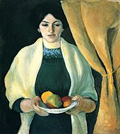 Porträt mit Äpfeln: Frau des Künstlers (1909)