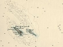 Historische Karte Helgolands 1893