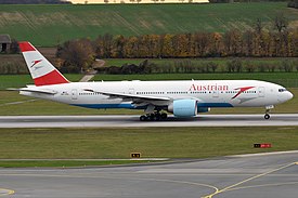 Austrian Airlines, OE-LPD, Boeing 777-2Z9 ER (23062951605).jpg