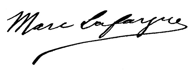 signature de Marc Lafargue