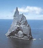 Ball's Pyramid, 23 km (14 mi) southeast of the main island