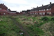 Bamford Avenue viewed from fields (2007)